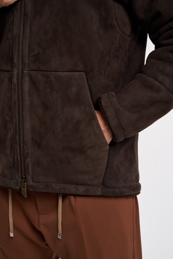  Salvatore Santoro Brown Leather Jacket 100% Lh Marrone Uomo - 6