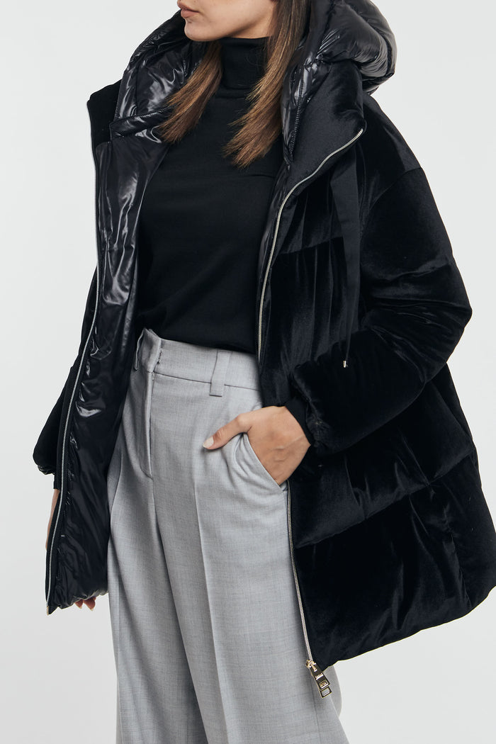  Herno Giaccone Colour Velvet Nero Nero Donna - 3