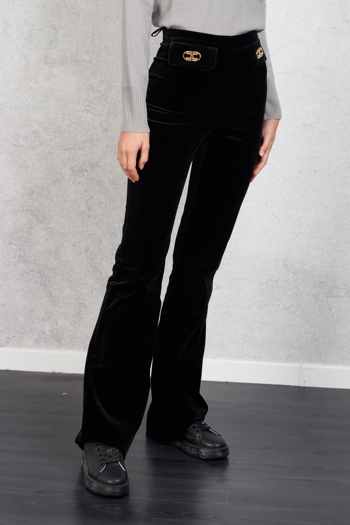  Elisabetta Franchi Women's Black Trousers Nero Donna - 3