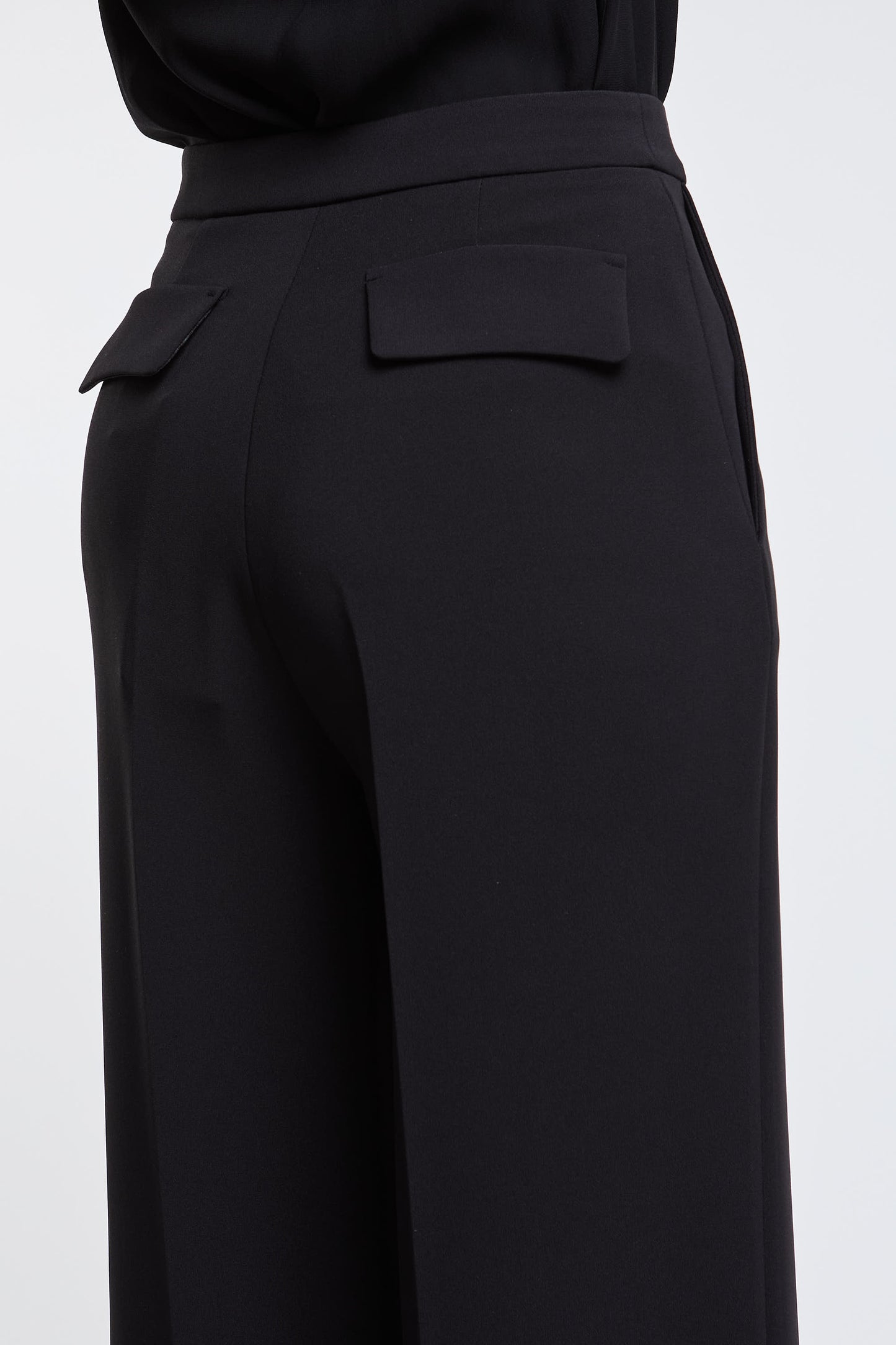  Elisabetta Franchi Black Trousers 95% Pl 5% Ea Nero Donna - 5