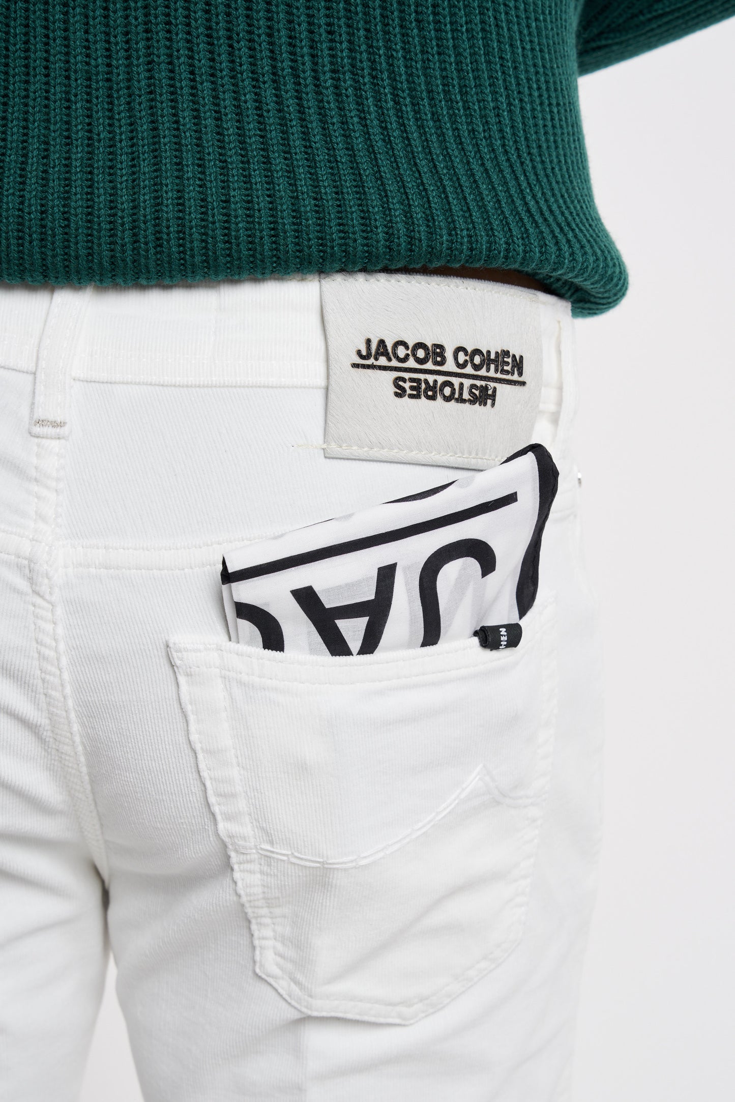  Jacob Cohen X Histores Jeans Scott Bianco Bianco Uomo - 5