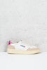 Autry 01 Low Wom Leather/suede Bianco Donna