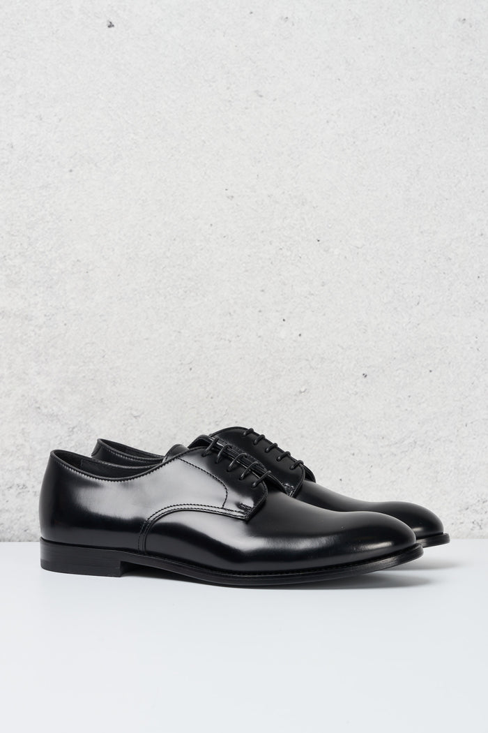 Doucal's Black Derby Shoe for Men-2