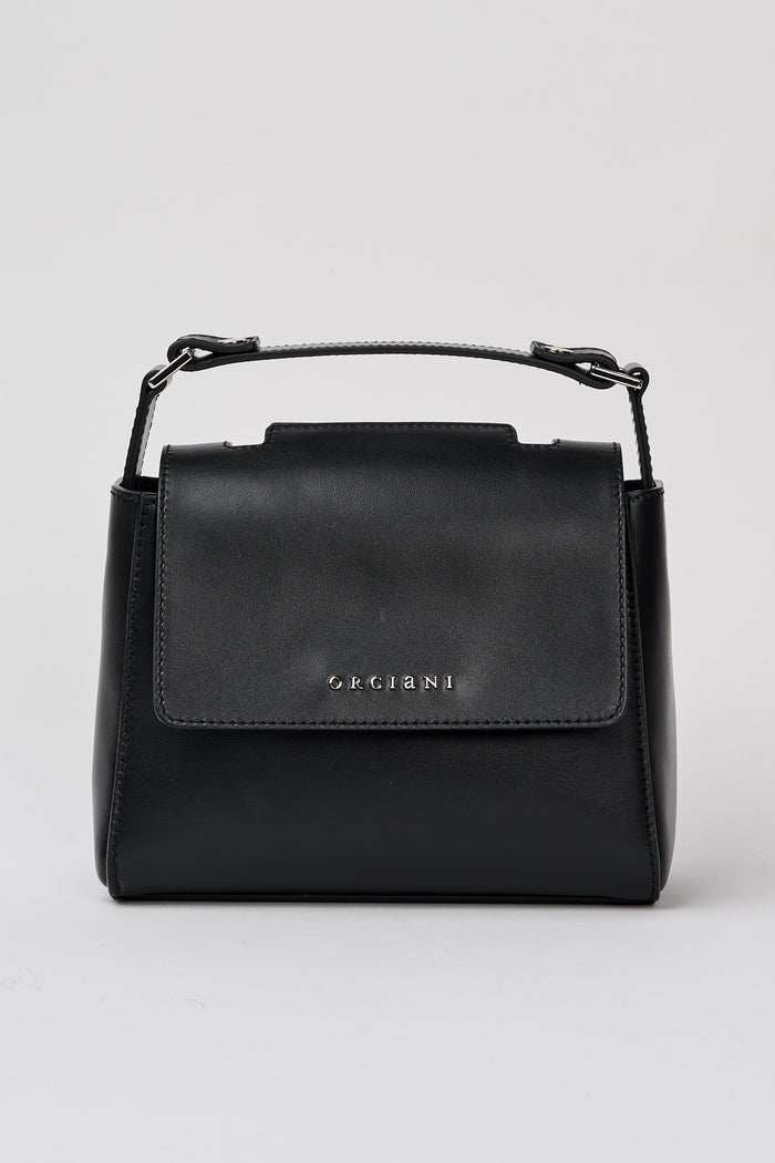  Orciani Sveva Mini Leather Bag Black Nero Donna - 1