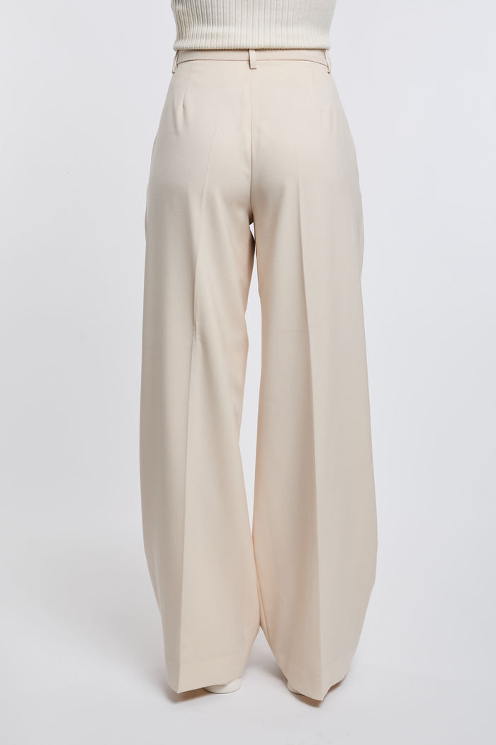  Max Mara Weekend Trousers 100% Wv White Beige Donna - 5
