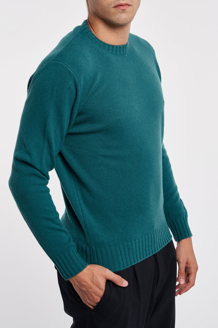  Filippo De Laurentiis 100% Wv Multicolor Sweater Verde Uomo - 2