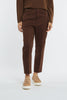 Dondup Pantalone Gabardina Marrone Donna