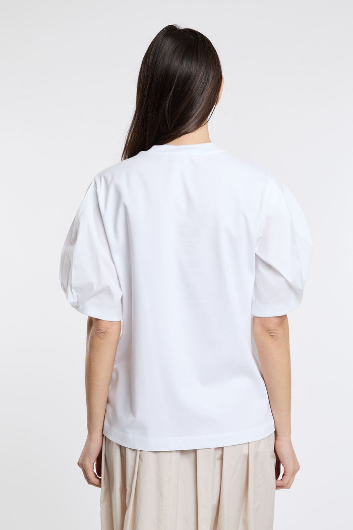  Peserico T-shirt Multicolor 97% Co 3% Ea Bianco Donna - 4