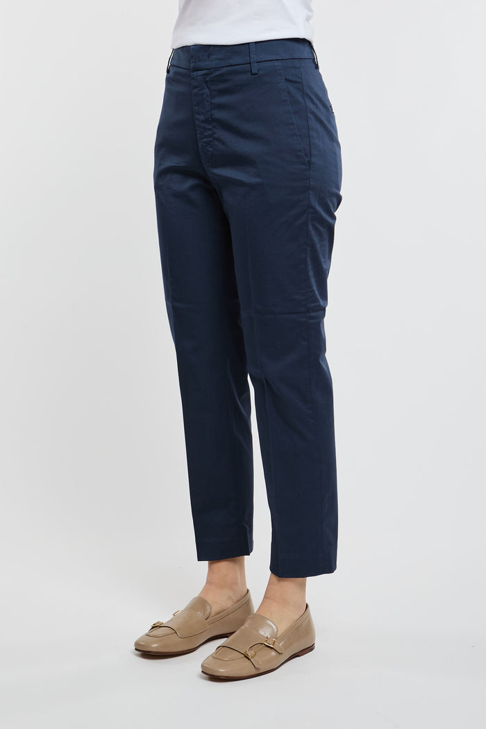  Dondup Pantalone Nima Zip 97% Co 3% Ea Multicolor Blu Donna - 2