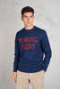 Mc2 Saint Barth Round Neck Sweater Blu Uomo