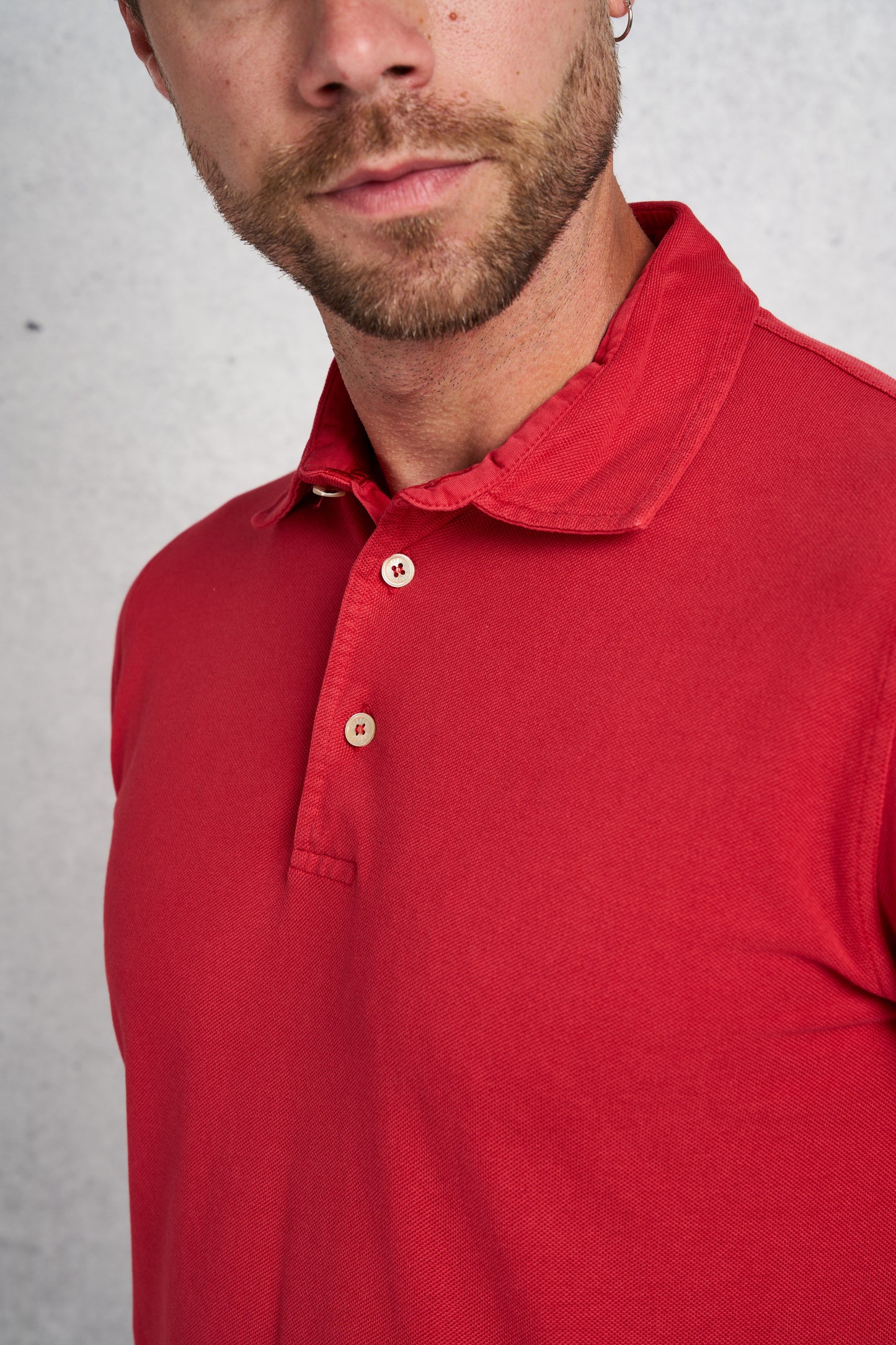  Fedeli North M/m Piquet Rosso Rosso Uomo - 5