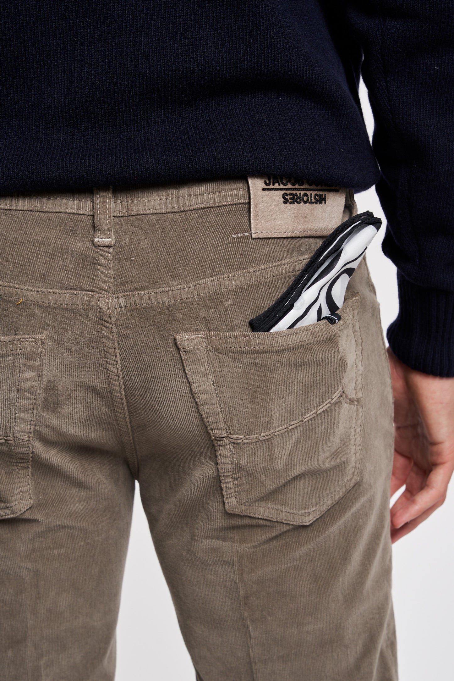  Jacob Cohen X Histores Jeans Scott Marrone Beige Uomo - 5