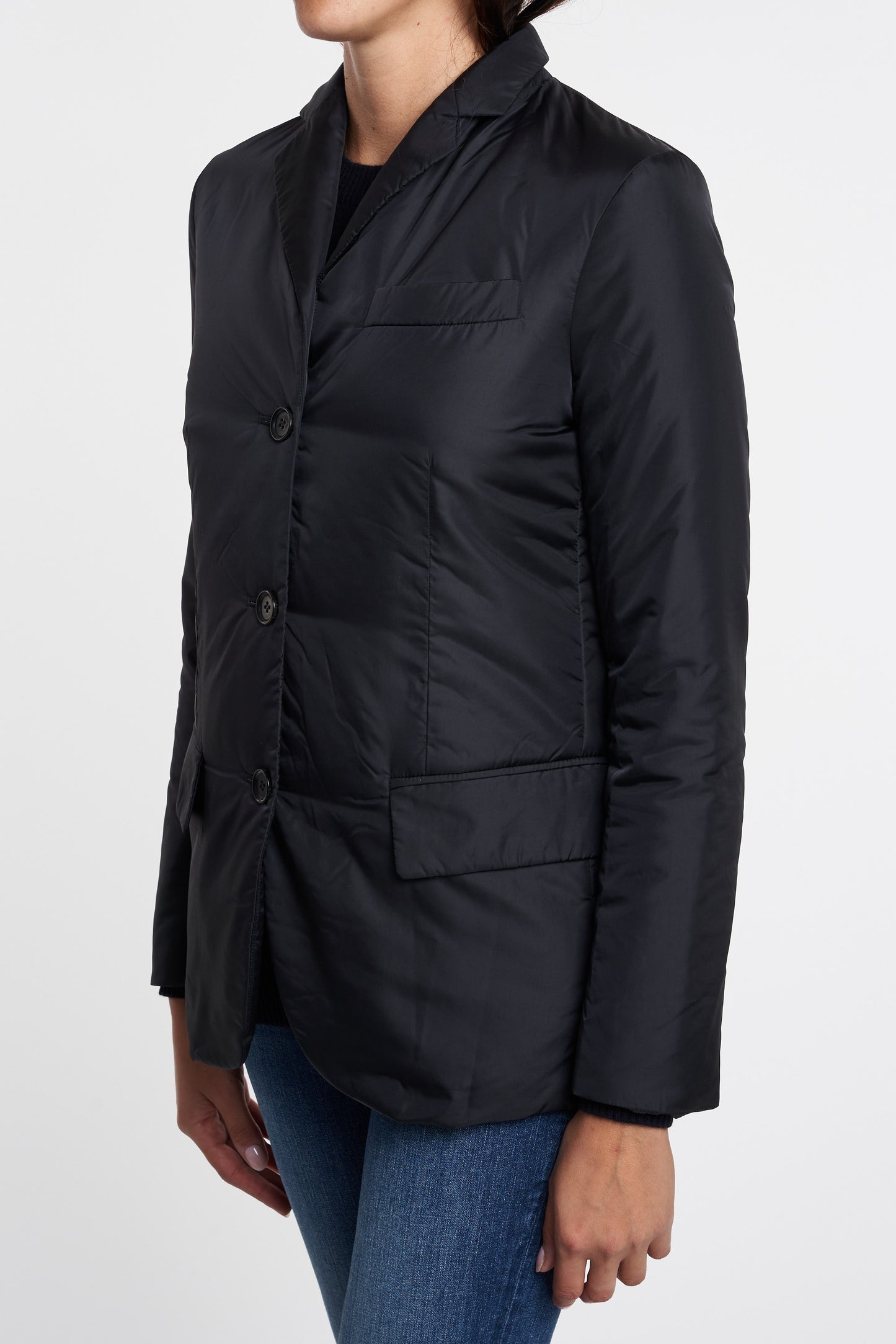  Aspesi Jacket Stella Black Fabric Nero Donna - 2