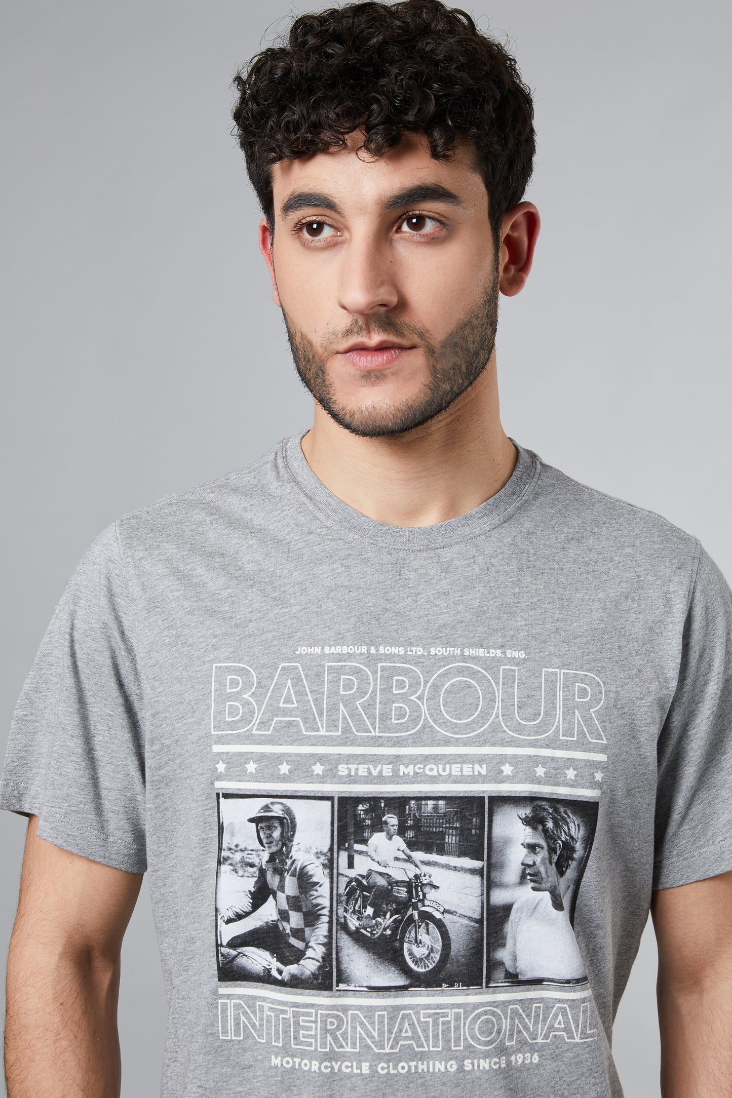  Barbour T-shirt Reel Tee Grigio Grigio Uomo - 2