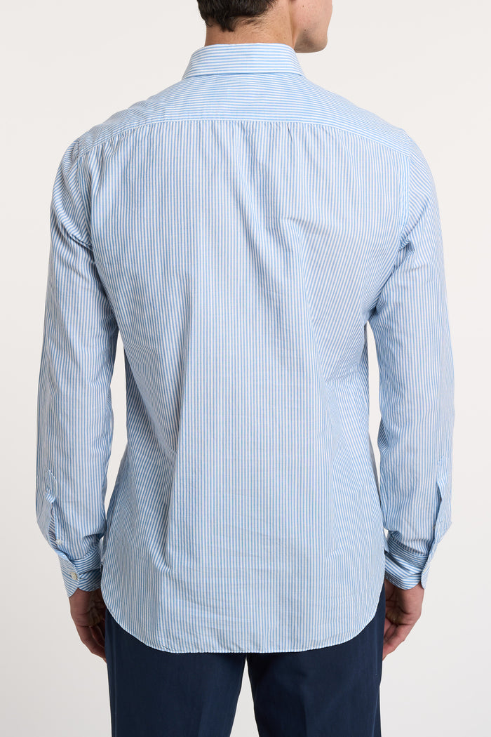  Borriello Multicolor Cotton Shirt Azzurro Uomo - 4