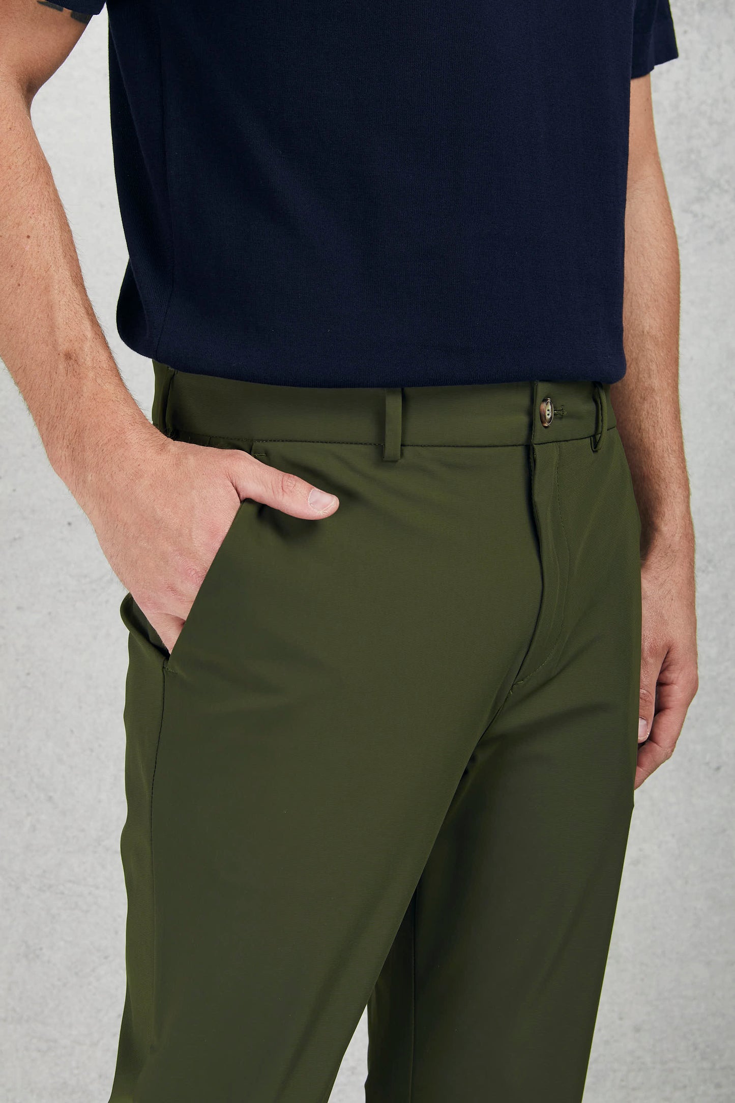  Cruna Pantalone Verde Verde Uomo - 4