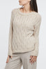 Zanone Maglia Girocollo Manica 3/4 Marrone Donna-2