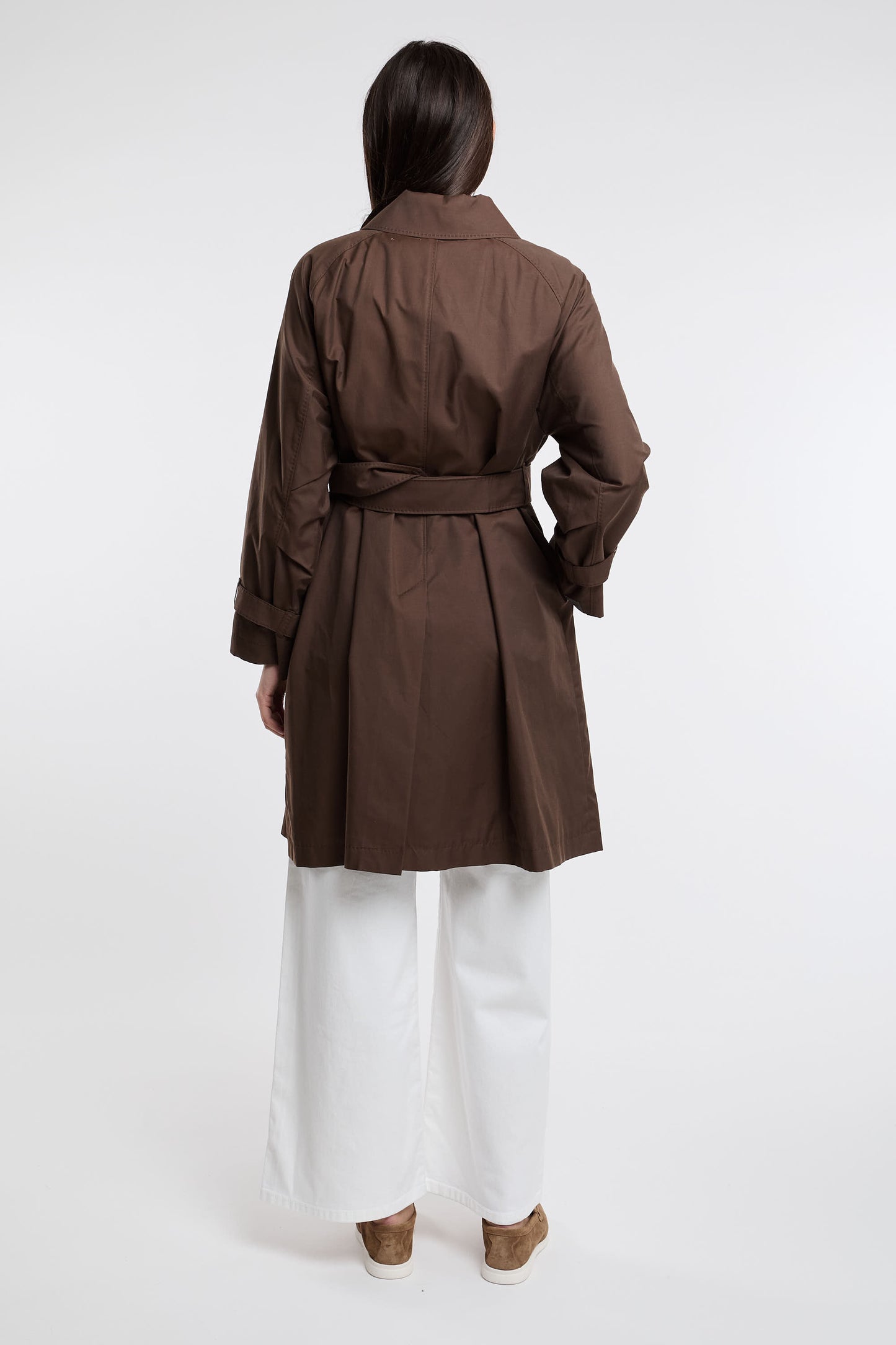  Max Mara The Cube Trench 66% Co 34% Pl Brown Marrone Donna - 5