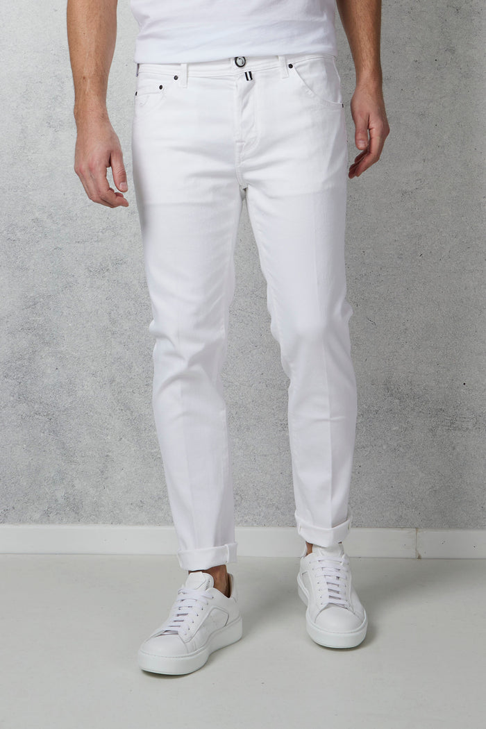 Jacob Cohen X Histores Jeans Pkt Slim Crop/carrot Scot Bianco Bianco Uomo - 1