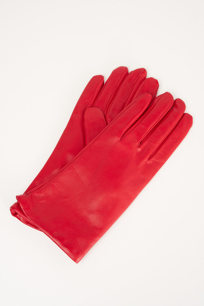  Alpo Short Red Gloves For Women Rosso Donna - 1