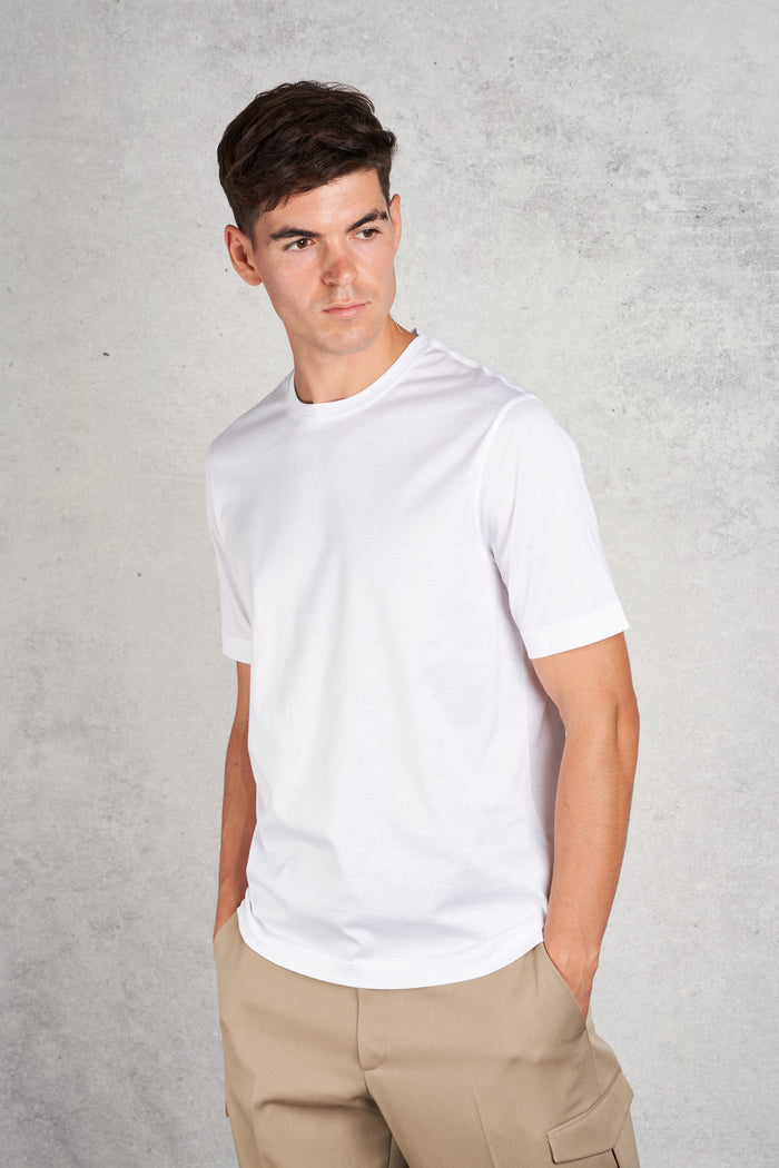  Filippo De Laurentiis Men's White Short Sleeve T-shirt Bianco Uomo - 1