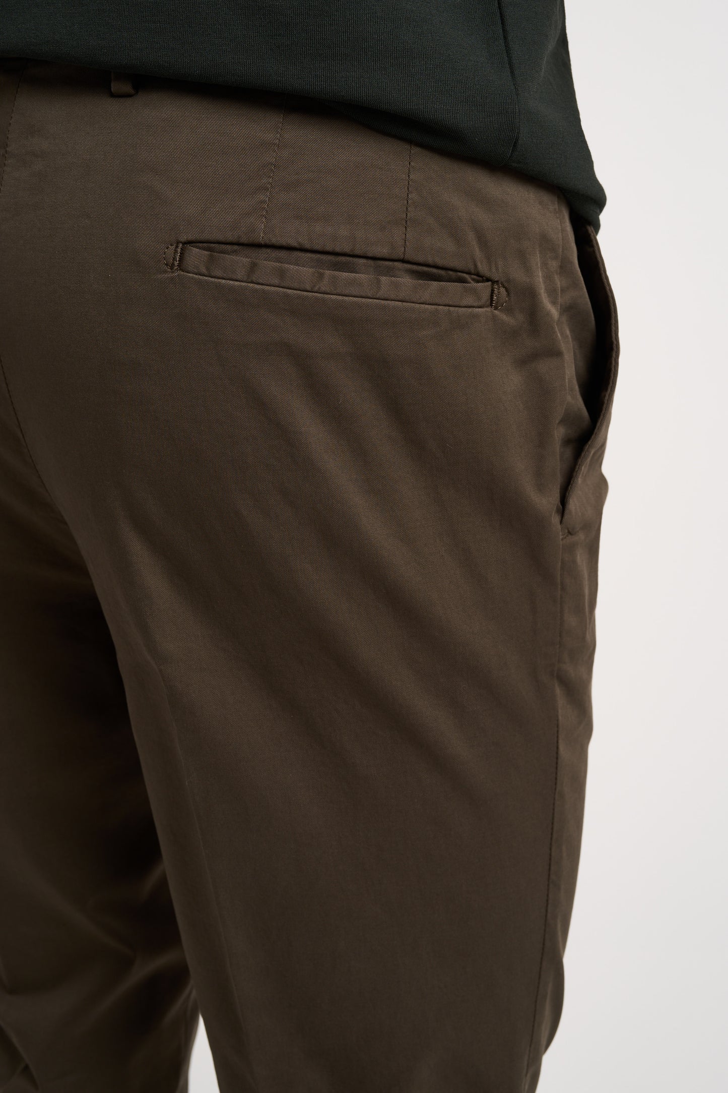  Devore Slimming Front Trousers 98% Cotton 2% Elastane Brown Marrone Uomo - 5