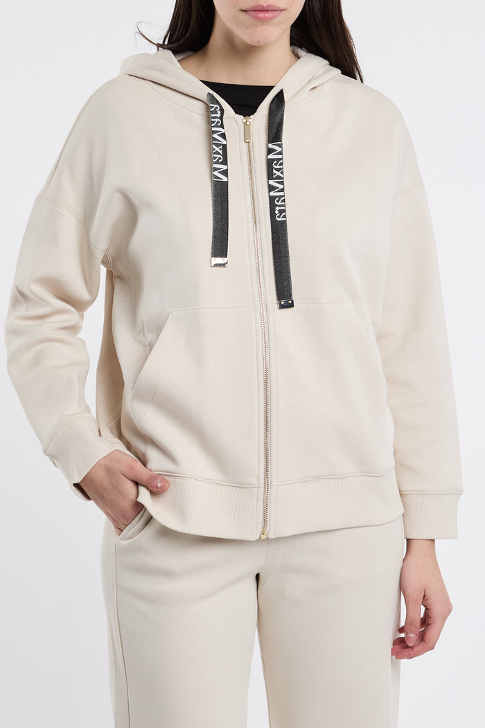  Max Mara S Jersey Jacket Co/pl White Bianco Donna - 2